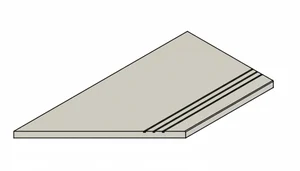 Спецэлемент Italon Fossil 620090001454 X2 Грэй бортик грип Левый 30x120 структурированный