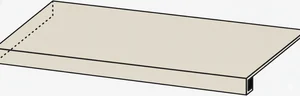 Ступень Italon Fossil 620070003057 X2 Сэнд Левый 33x120 структурированная