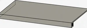 Ступень Italon Fossil 620070003060 X2 Блэк Левый 33x120 структурированная