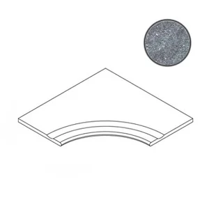 Бордюр Italon Genesis Silver Bordo Svasato Angolare Round 30 60x60 матовый