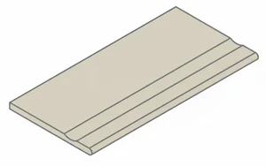 Спецэлемент Italon Magma 620090001344 X2 Айс бортик с выемкой закруглённый 30x60 структурированный