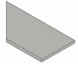 Спецэлемент Italon Magma 620090001371 X2 Сильвер бортик закруглённый Левый 30x60 структурированный