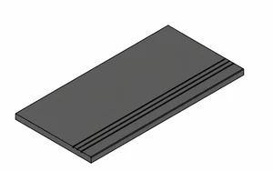 Спецэлемент Italon Magma 620090001378 X2 Графит бортик грип 30x60 структурированный