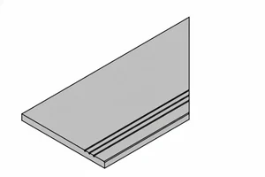 Спецэлемент Italon Magma 620090001381 X2 Сильвер бортик грип правый 30x60 структурированный