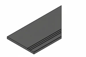 Спецэлемент Italon Magma 620090001383 X2 Графит бортик грип правый 30x60 структурированный