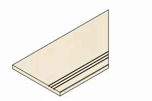 Спецэлемент Italon Magma 620090001384 X2 Айс бортик грип левый 30x60 структурированный