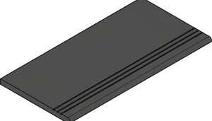Ступень Italon Magma 620040000260 X2 Графит закруглённый грип левый 30x60 структурированная
