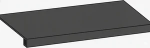 Угловая ступень Italon Magma 620070003019 X2 Графит Правый 33x120 структурированная