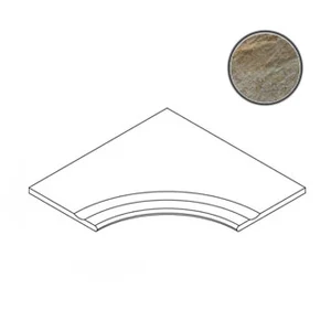 Бордюр Italon Magnetique Dark Bordo Svasato Angolare Round 30 60x60 матовый