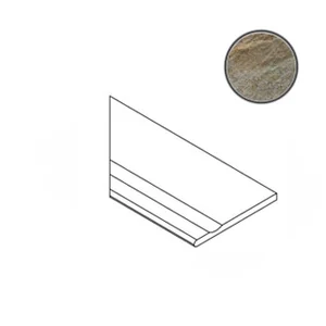 Бордюр Italon Magnetique Dark Bordo Svasato Round SX 30x60 матовый