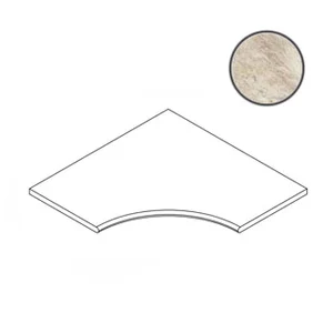 Бордюр Italon Magnetique White Bordo Angolare Round 30 60x60 матовый
