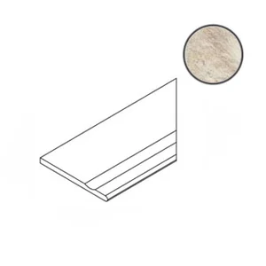 Бордюр Italon Magnetique White Bordo Svasato Round DX 30x60 матовый