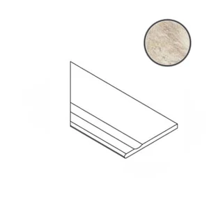Бордюр Italon Magnetique White Bordo Svasato Round SX 30x60 матовый