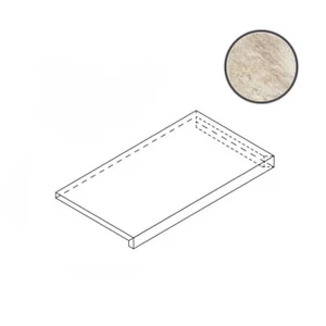Ступень Italon Magnetique White X2 Scalino Angolare DX 33x60 матовая