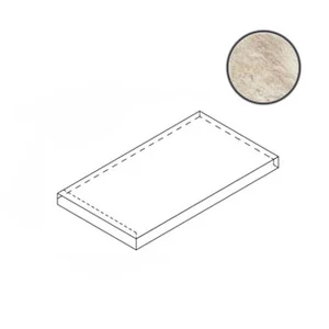 Ступень Italon Magnetique White X2 Scalino Angolare SX 33x60 матовая