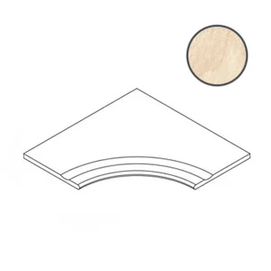 Бордюр Italon Materia Magnesio Bordo Svasato Angolare Round 30 60x60 матовый