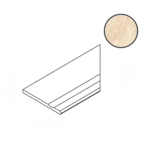 Бордюр Italon Materia Magnesio Bordo Svasato Round DX 30x60 матовый