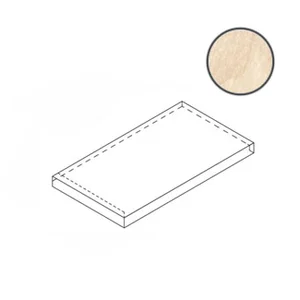 Ступень Italon Materia Magnesio X2 Scalino Angolare SX 33x60 матовая