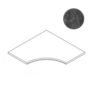 Бордюр Italon Materia Titanio Bordo Angolare Round 30 60x60 матовый