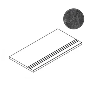 Бордюр Italon Materia Titanio Bordo Grip 30x60 матовый