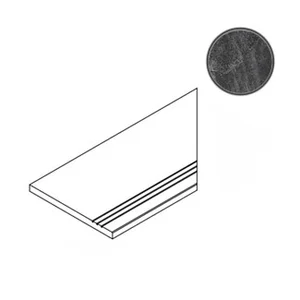 Бордюр Italon Materia Titanio Bordo Grip DX 30x60 матовый