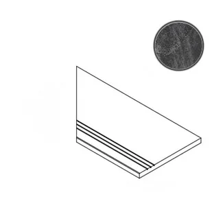 Бордюр Italon Materia Titanio Bordo Grip SX 30x60 матовый