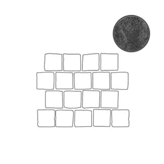 Декоративный элемент Italon Materia Titanio X2 Blocks 26,3x33 матовый