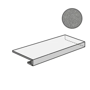 Ступень Italon Materia Carbonio Scalino Angolare DX 33x160 патинированная