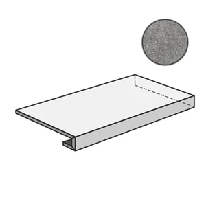Ступень Italon Materia Carbonio Scalino Angolare DX 33x80 патинированная