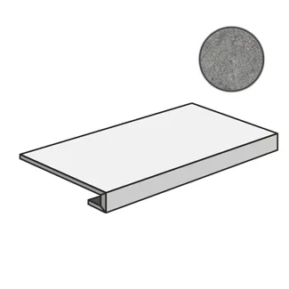 Ступень Italon Materia Carbonio Scalino Frontale 33x80 патинированная