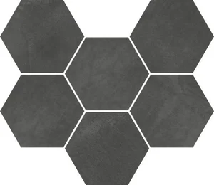 Мозаика Italon Continuum Petrol Mosaico Hexagon 620110000190 25x29 матовая