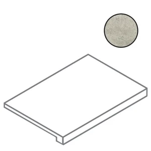 Ступень Italon Metropolis Absolut Silver Scalino Front 620070002176 33x120 матовая