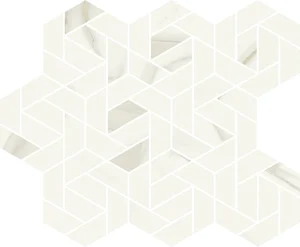 Мозаика Italon Metropolis Calacatta Gold Mosaico Icon 620110000152 28,6x34,7 матовая