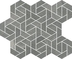 Мозаика Italon Metropolis Graphite Dark Mosaico Icon 620110000156 28,6x34,7 матовая