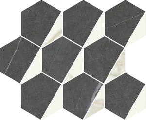 Мозаика Italon Metropolis Mosaico Hexagon Cold 620110000159 25,4x31 матовая