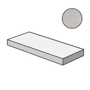 Ступень Italon Millenium Silver Scalino Angolare SX 33x160 матовая