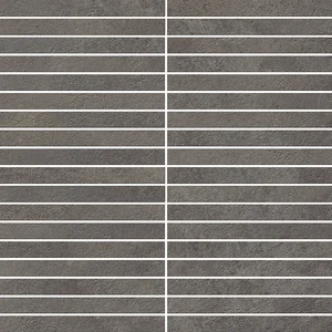 Мозаика Italon Millennium Black Mosaico Strip 30x30 матовая