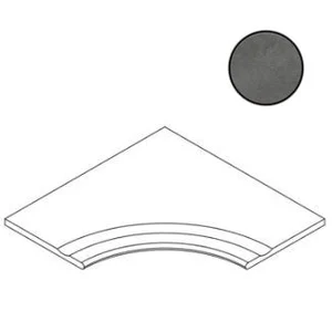Спецэлемент Italon Millennium X2 Black Bordo Svasato Angolare Round 60x60 матовый