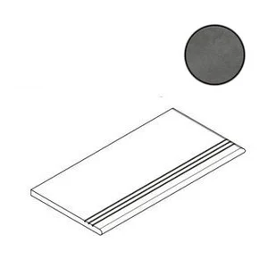 Ступень Italon Millennium X2 Black Gradino Round Dx Grip 30x60 матовая
