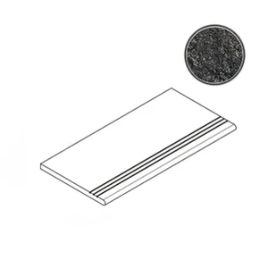Ступень Italon Room Black Gradino Round Grip 30x60 матовая