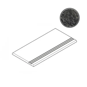 Ступень Italon Room Black Gradino Round Grip SX 30x60 матовая