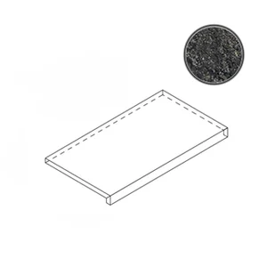 Ступень Italon Room Black Scalino Frontale 30x60 матовая