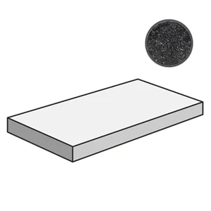 Ступень Italon Room Black Stone Scalino Angolare DX 33x60 патинированная