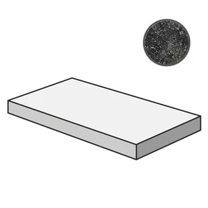 Ступень Italon Room Black Stone Scalino Angolare SX 33x120 патинированная