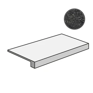 Ступень Italon Room Black Stone Scalino Frontale 33x120 патинированная