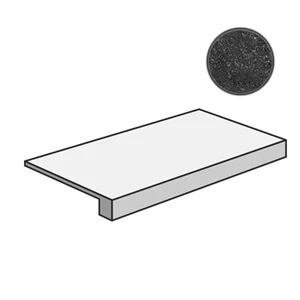 Ступень Italon Room Black Stone Scalino Frontale 33x60 патинированная