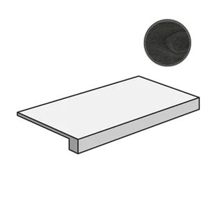 Ступень Italon Room Black Wood Scalino Frontale 33x120 патинированная