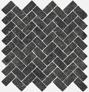 Декоративный элемент Italon Room Stone Black Mosaico Cross 29,7x31,5 патинированный