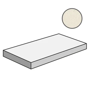 Ступень Italon Room White Stone Scalino Angolare DX 33x120 патинированная