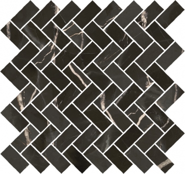 Мозаика Italon Stellaris Absolut Black Mosaico Cross 620110000217 29,7x31,5 матовая